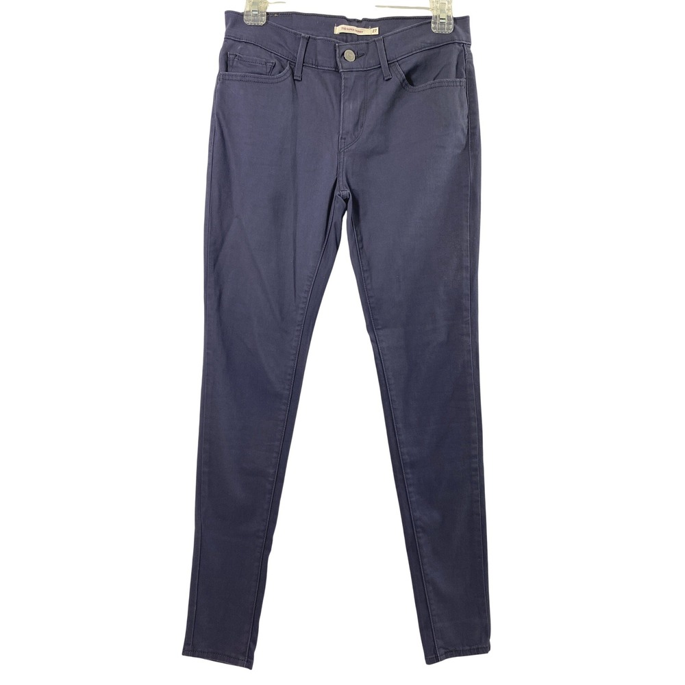 Levis 710 Jeans Women 27 Super Skinny‎ Blue Gray Stretch Denim Casual Pants